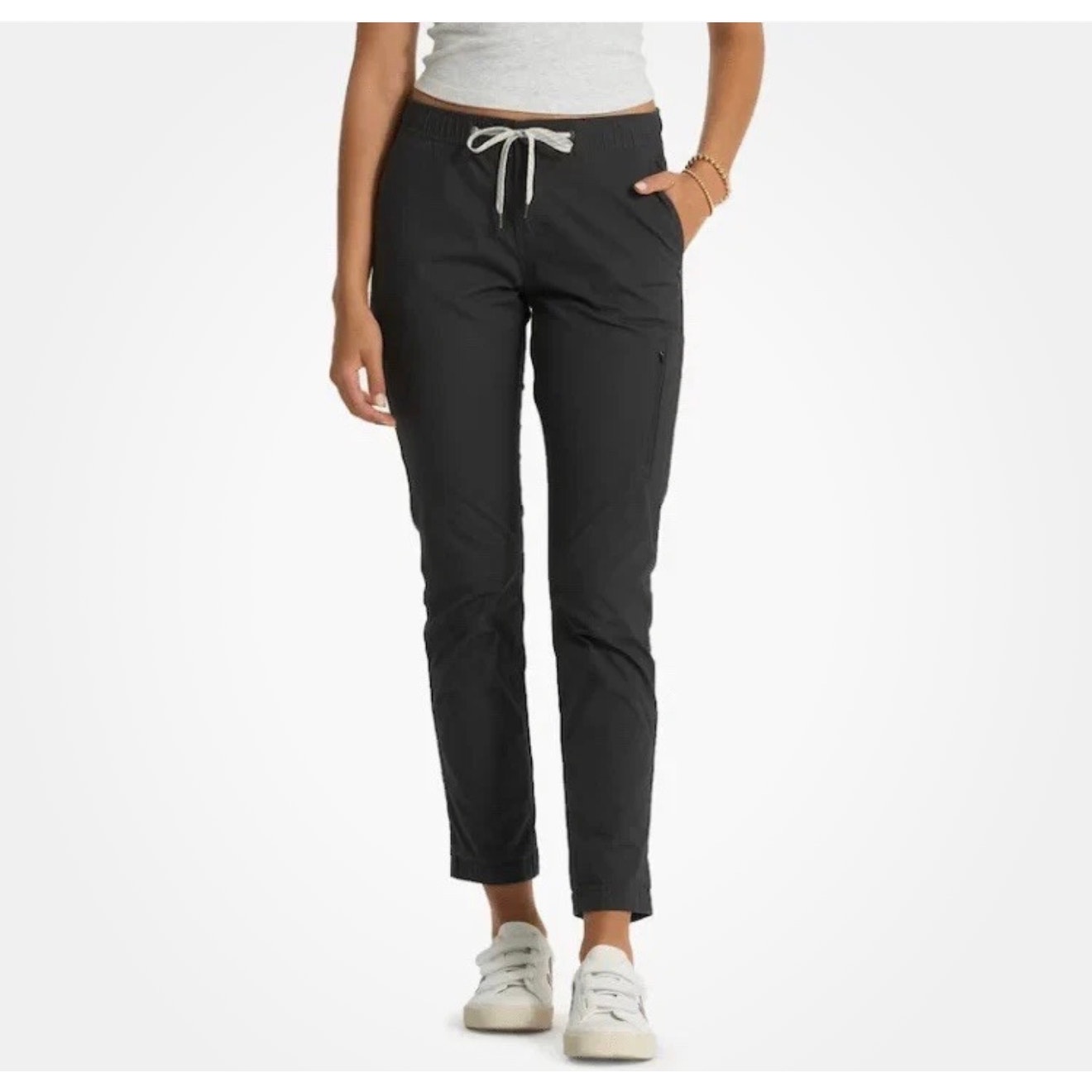 Vuori Black Ripstop Crop Jogger Climber Pants Fits M / L (Waist 15.5" Flat) Euc